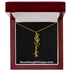 Custom Monogrammed Birth Flower Necklace