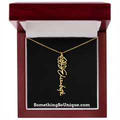 Custom Monogrammed Birth Flower Necklace