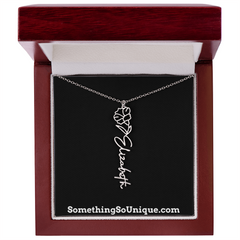 Custom Monogrammed Birth Flower Necklace