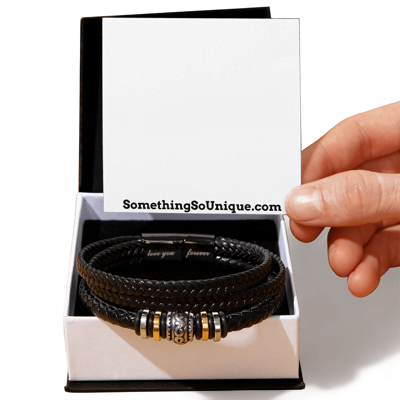 Men's Black Anchorline Bracelet